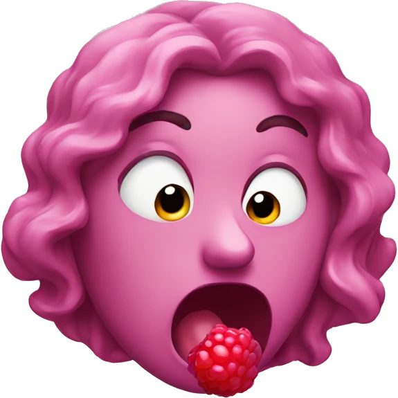 Face blowing raspberry emoji