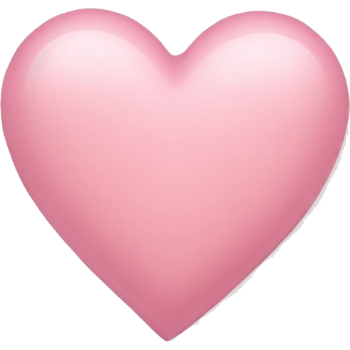 light pink heart  emoji