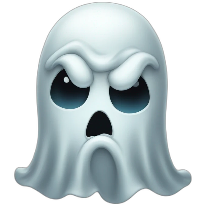 pouting ghost emoji