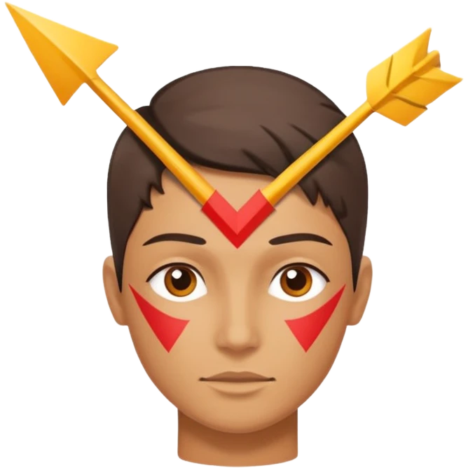 Human Head With Mindset Arrow Symbol emoji