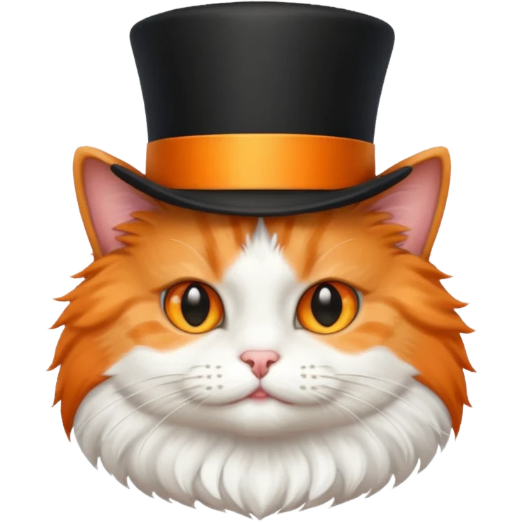 cat wearing a tophat emoji