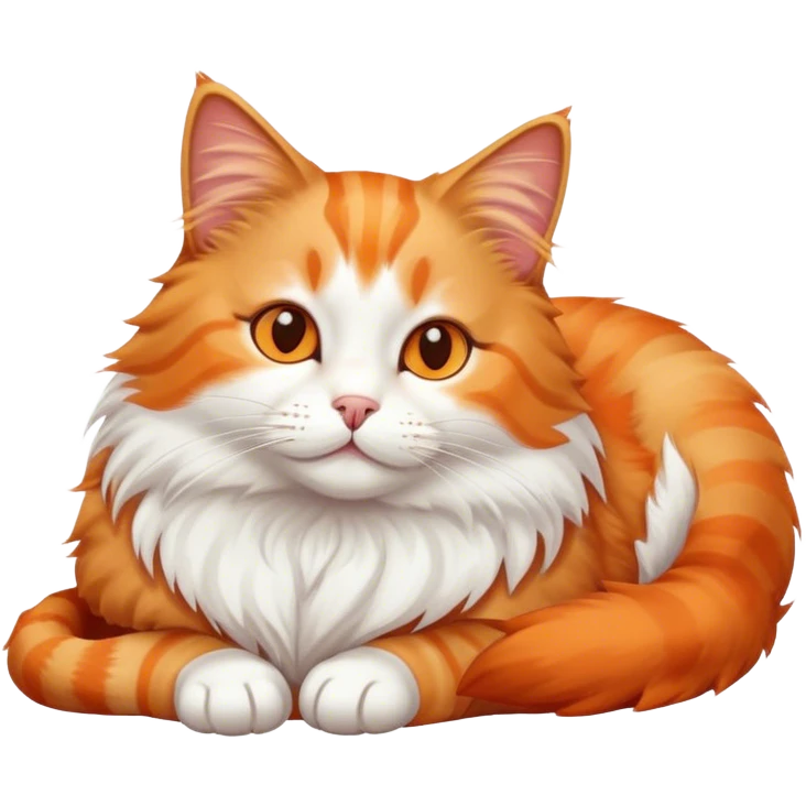 лежачий котик  emoji