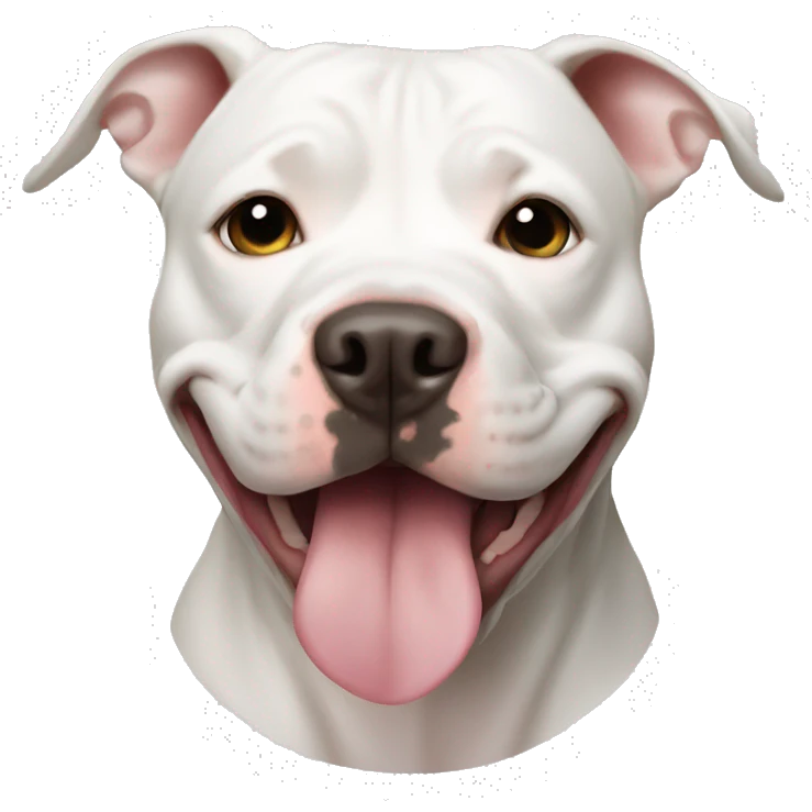White pit bull emoji