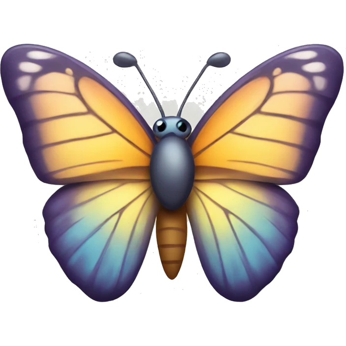 Butterfly with heart emoji