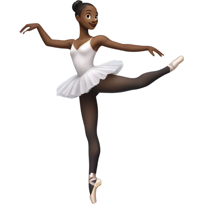 Ballet dancer in thigh highs emoji