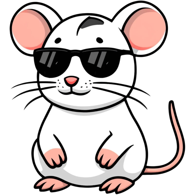 Rat with sunglasses emoji