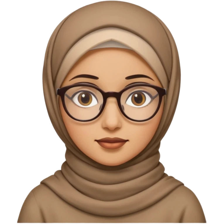 hijabi with glases emoji