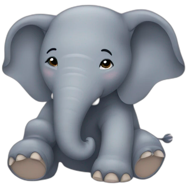 Elephant qui dort emoji