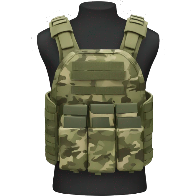 Camouflage plate carrier  emoji