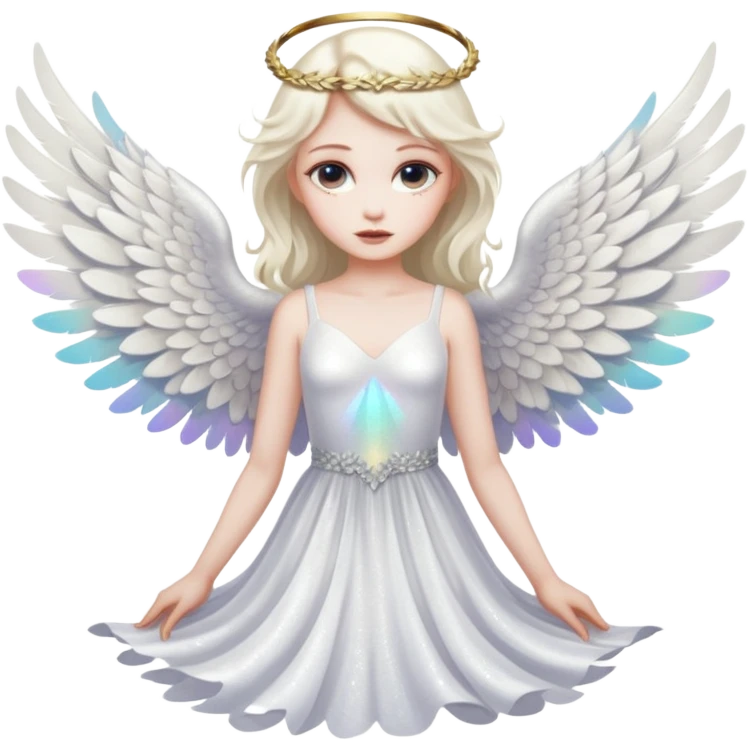 Glitter fallen angel emoji