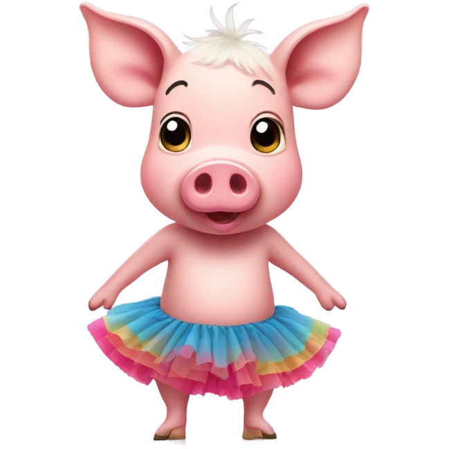 Pig wearing a tutu  emoji
