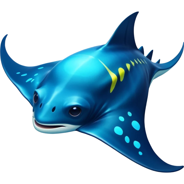 luminous manta ray emoji