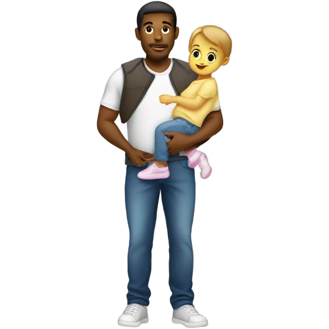 Baby daddy with a single girl  emoji