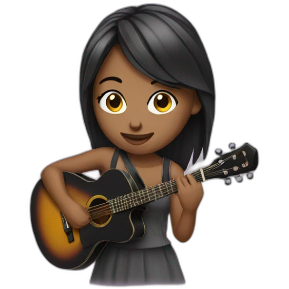 Musician girl emoji