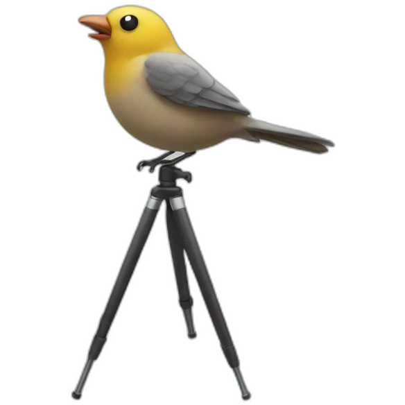 bird tripod emoji