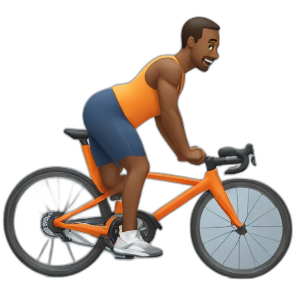 Man doing bicycle crunches workout emoji