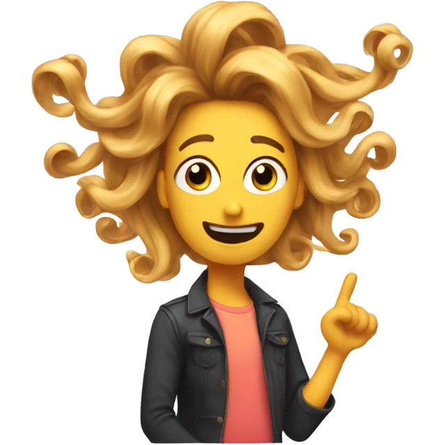 Finger twirling hair emoji