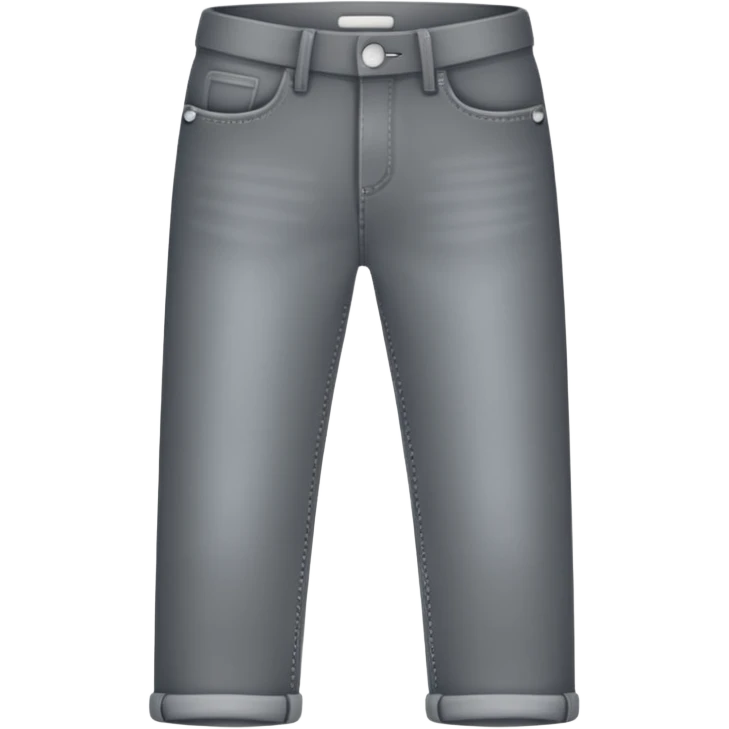 a gray jean without any details just the outline and grey fillled in emoji