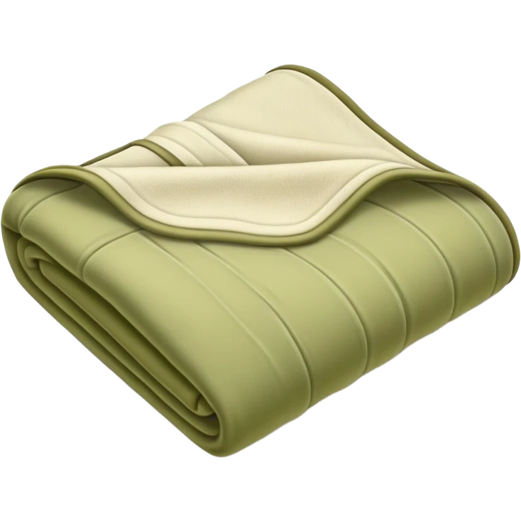 Light olive folded blanket  emoji