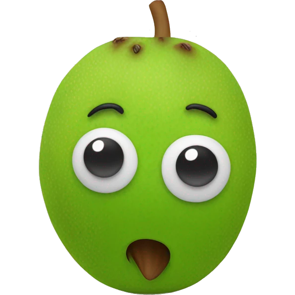 3D kiwi fruit  emoji