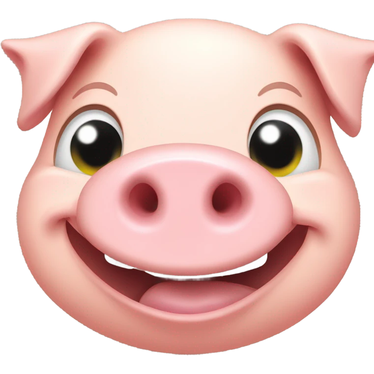 Smiling pig emoji