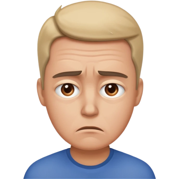 A person worried about money. emoji