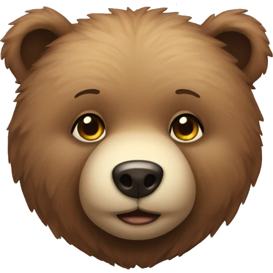 cute cuddly bear emoji