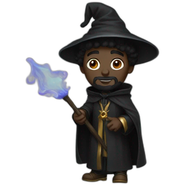 black wizard emoji