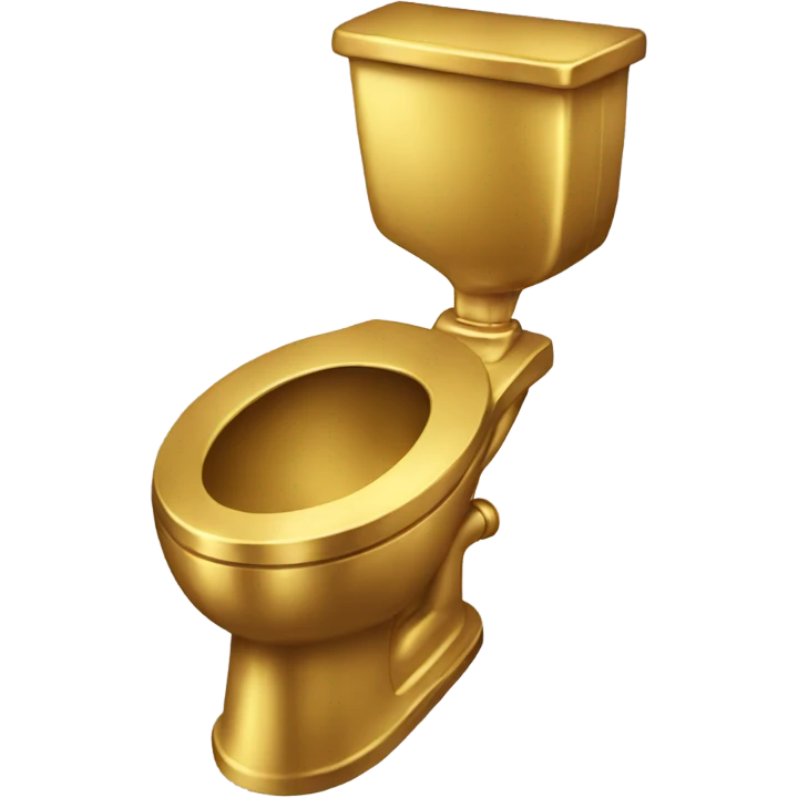 golden toilet emoji