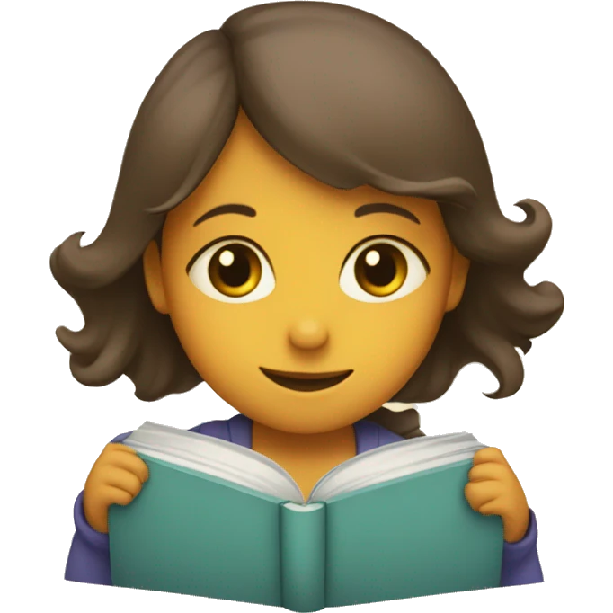 a book with little girl hugging each other  emoji
