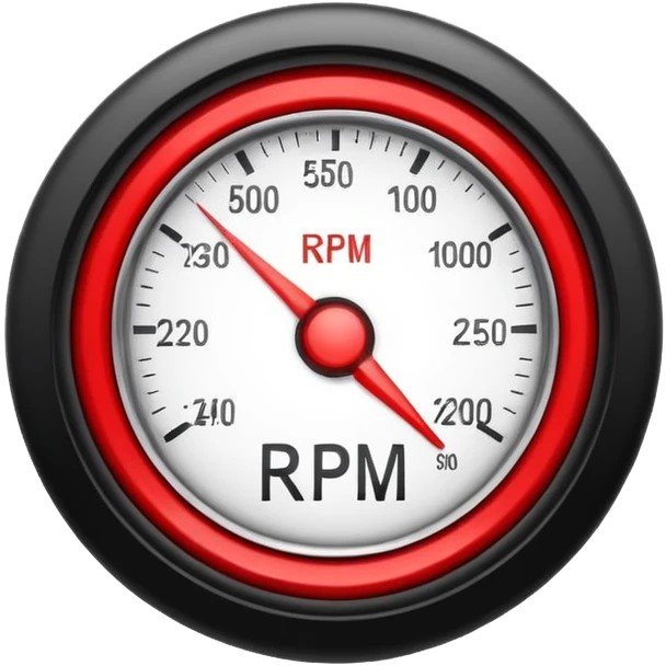 Red rpm without gauge or dashboard  emoji