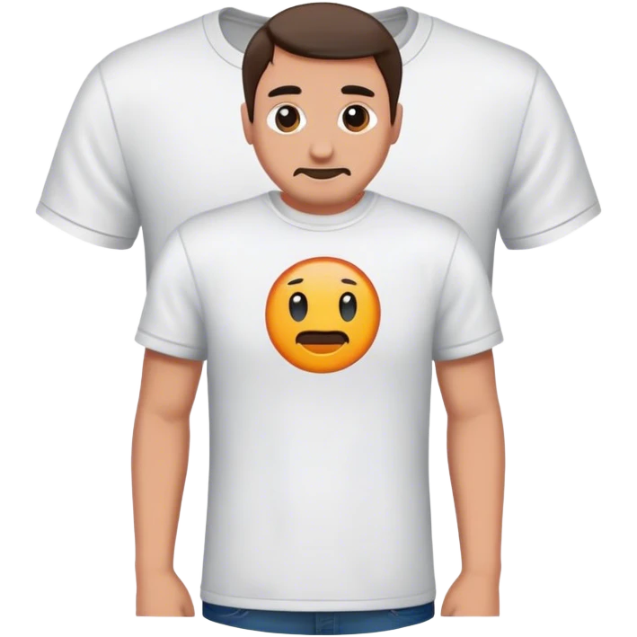 man with t-shirt emoji