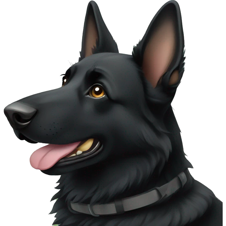 black german shepherd emoji