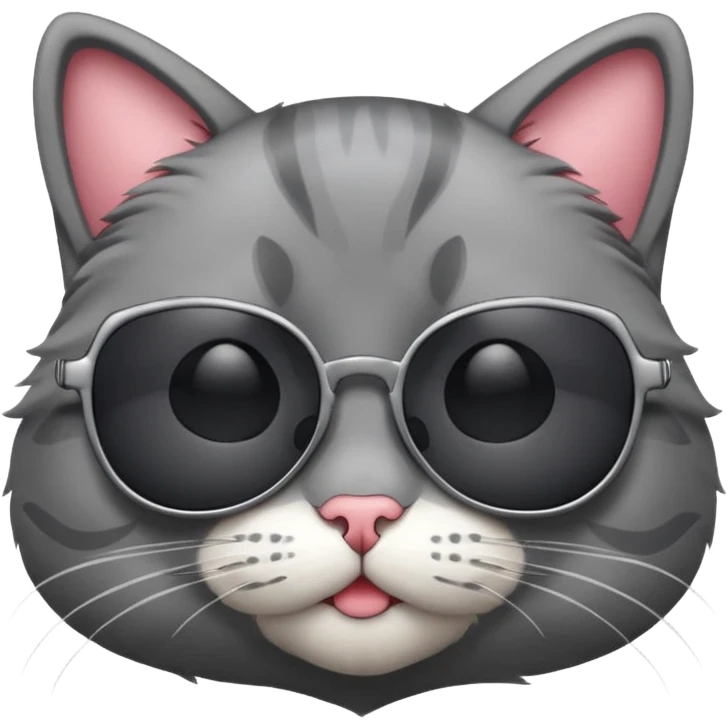 Cat wearing sunglasses emoji