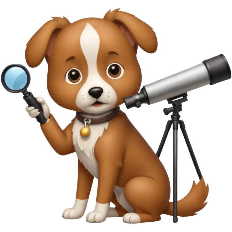 dog with telescope  emoji