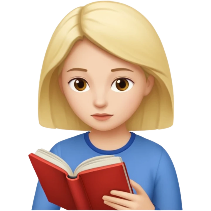 woman reading book emoji