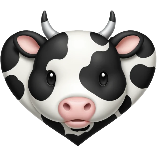 cow spot print heart emoji
