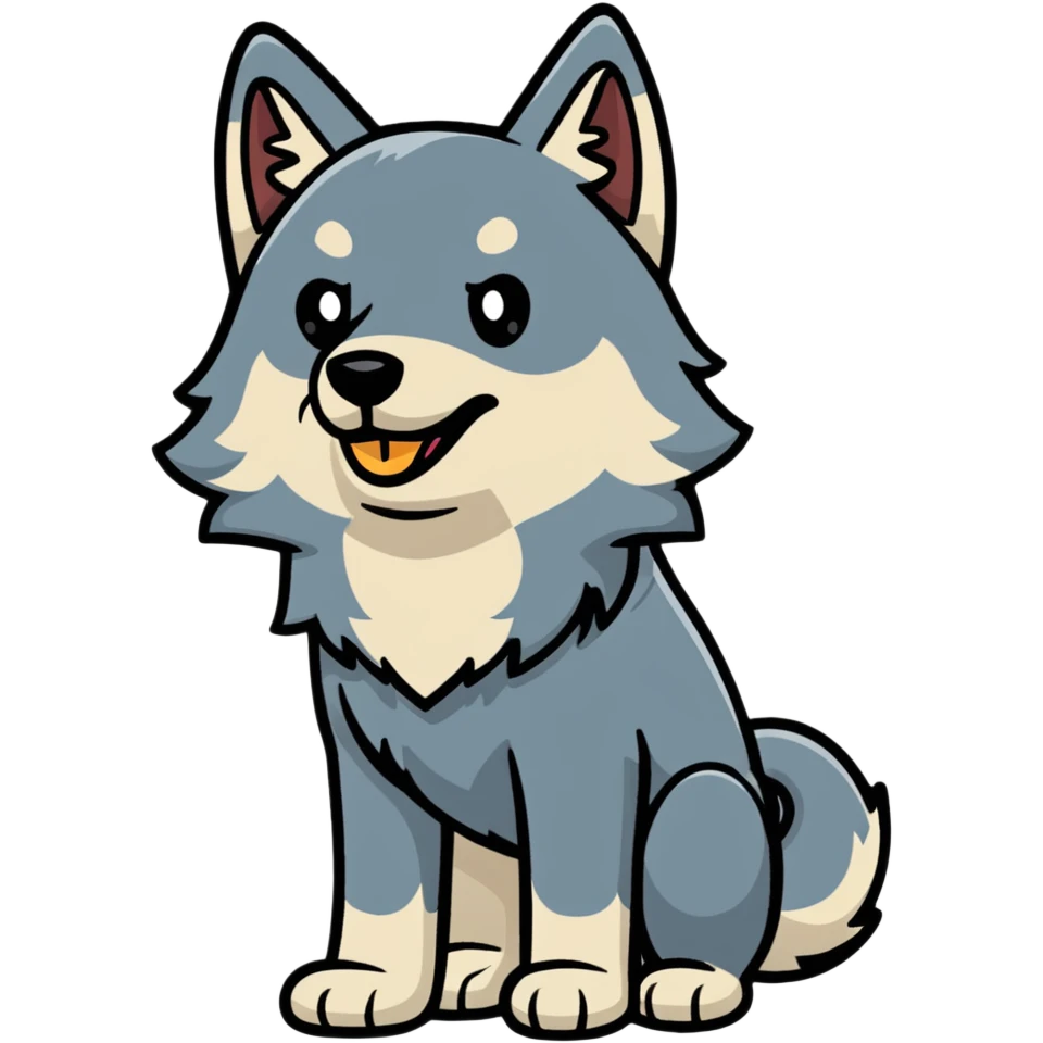 Perro lobo emoji