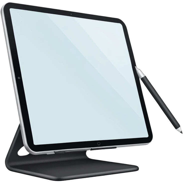 draw tablet or monitor, sketching vector illustrations emoji
