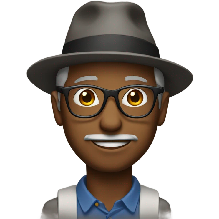 Man in a hat and glasses  emoji