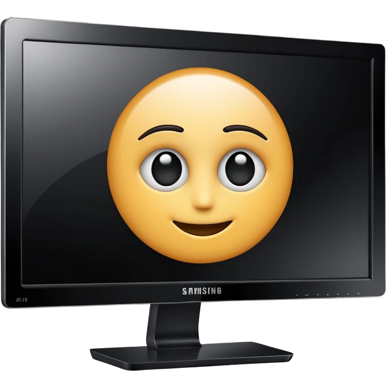 Samsung monitor emoji