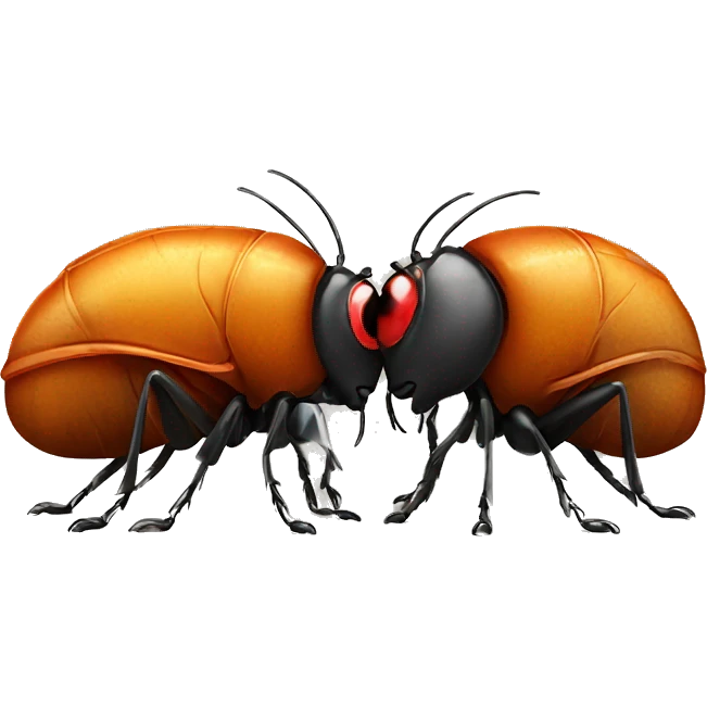 bugs kissing emoji