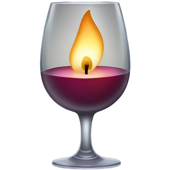 wine glass candle emoji