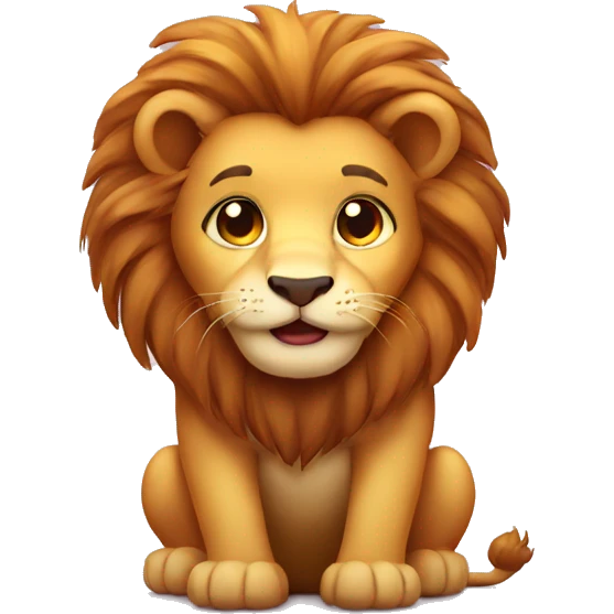 cute lion emoji
