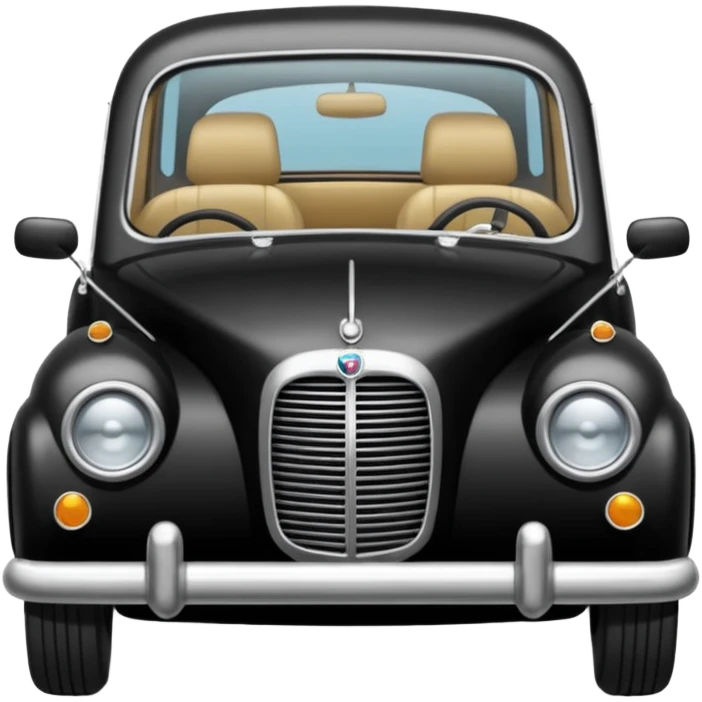 Crée-moi une voiture noire, berline, très classe La voiture  en long 2025classe S que d’un côté  emoji