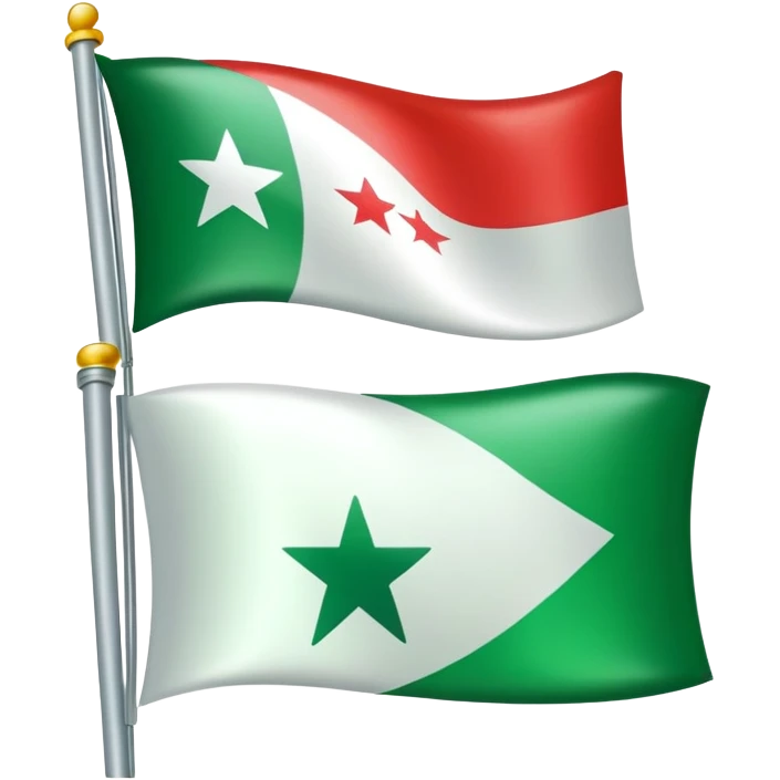 Syrien Flagge grün  emoji
