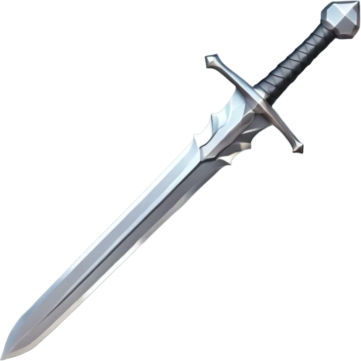 low poly sword emoji