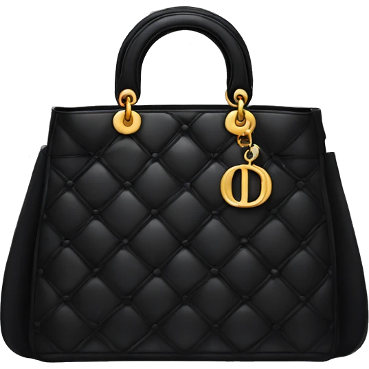 Black dior handbag emoji