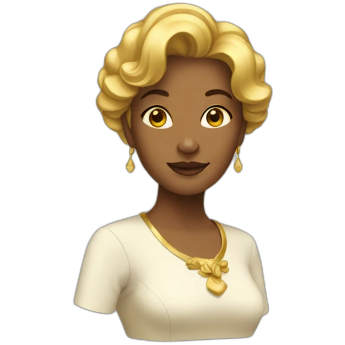 Golden woman emoji
