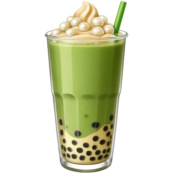 boba matcha milk tea emoji